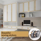 Домашний декор, 50x0,05 м, герметичная лента из фольги, водонепроницаемая черная, золотая, серебряная, сделай сам, медная фольга, Полоска, настенная наклейка, наклейка на пол