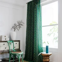 1 5m width semi shading cotton linen curtain living room balcony decorative bay window curtain home decoration