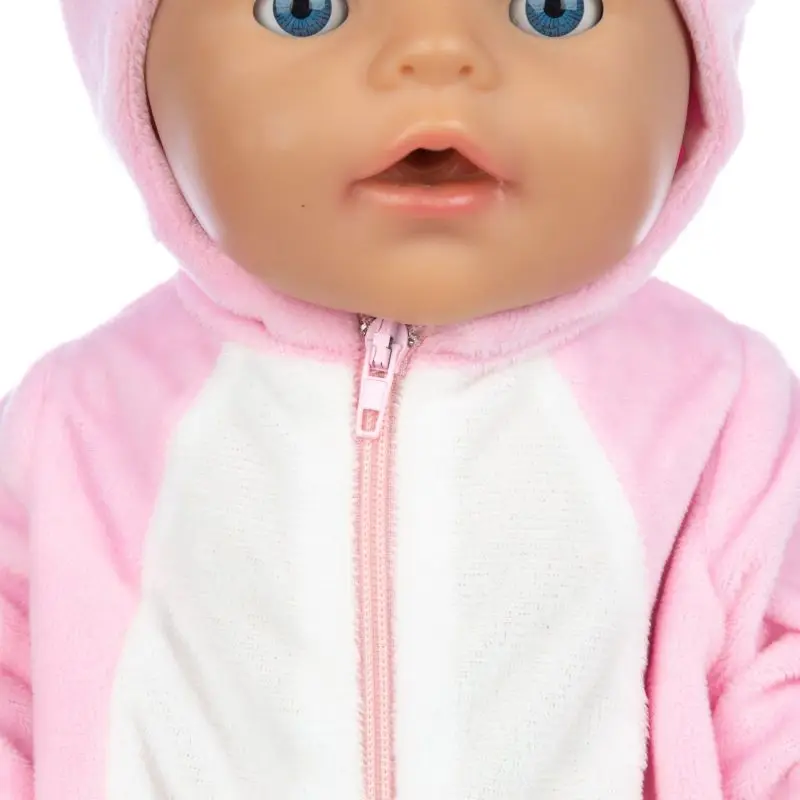 

2021 New Doll Clothes Accessories Fit 18 inch 43cm Born Baby Silver Unicorn Headband One-piece Dress For Baby Birthday Gift