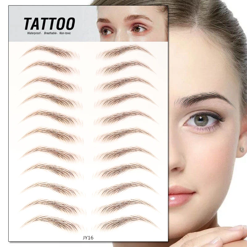 

4D Hair-like Authentic Eyebrows Grooming Shaping Makeup Brow Shaper maquiagem Eyebrow patch Tattoo Sticker Makeup Tool