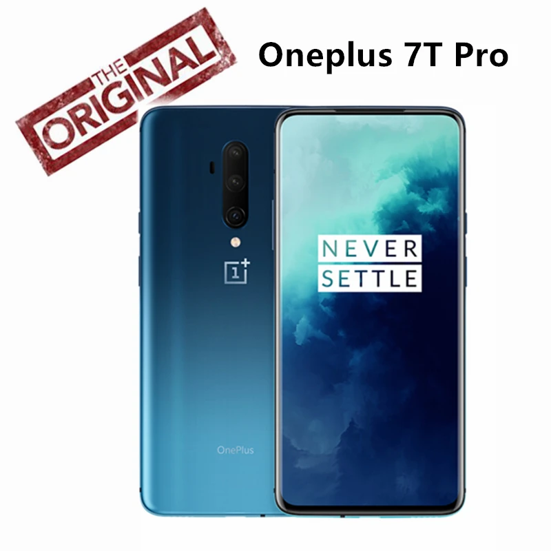 Оригинальный OnePlus 7T Pro Global ROM Snapdragon 855 Plus 6 67 ''Fluid AMOLED 90 Гц экран с частотой