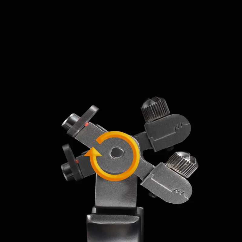

The new 360-degree rotating slingshot stainless steel laser quickly flattened leather slingshot outdoor hunting shooting sports