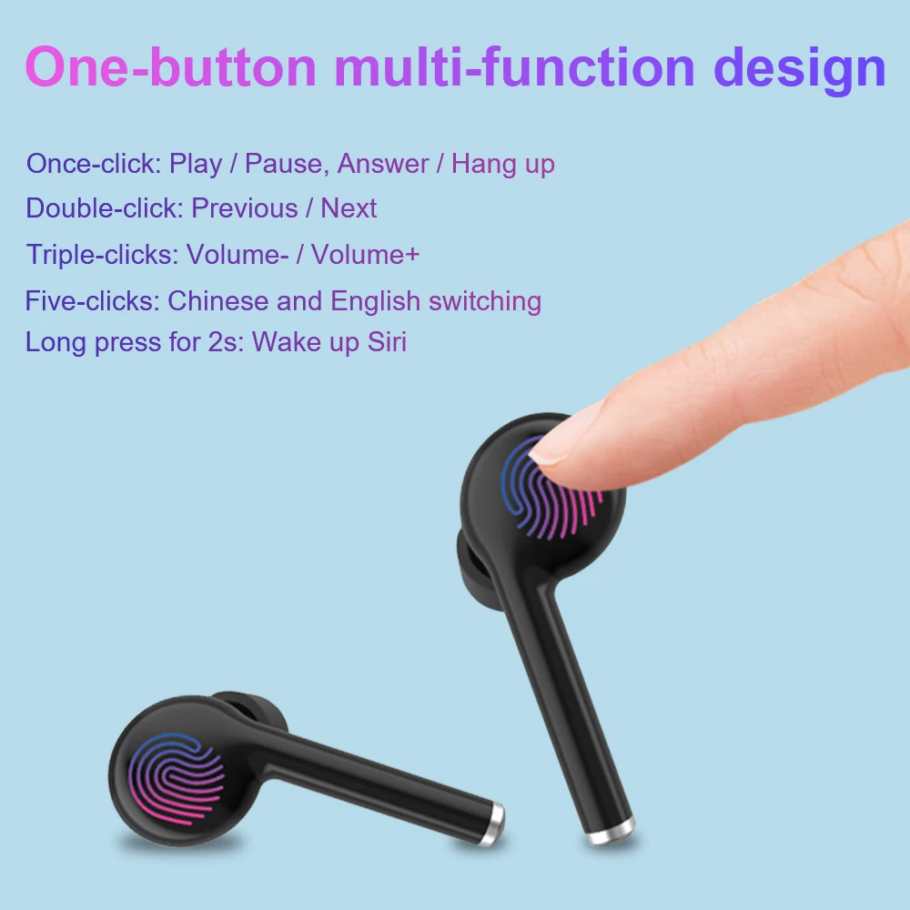 NIYOQUE TW40 TWS беспроводные наушники микрофон для iPhone 11 Pro Max для samsung huawei Xiaomi спортивные Bluetooth наушники