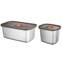 550600ml stainless steel fresh box bento box fresh keeping food fruit containers food crisper food storage container