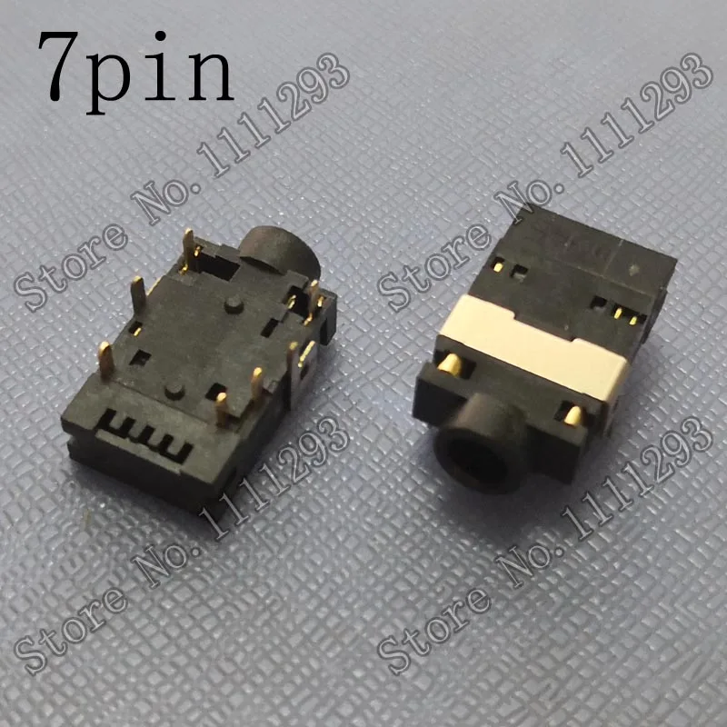 10pcs/lot MIC Audio Jack Connector for Asus N46V N46VZ N46VM N56DP N56DY N56JR N56VM N56VV N56VZ N76 N76V N76VJ etc Laptop 7-pin - купить по