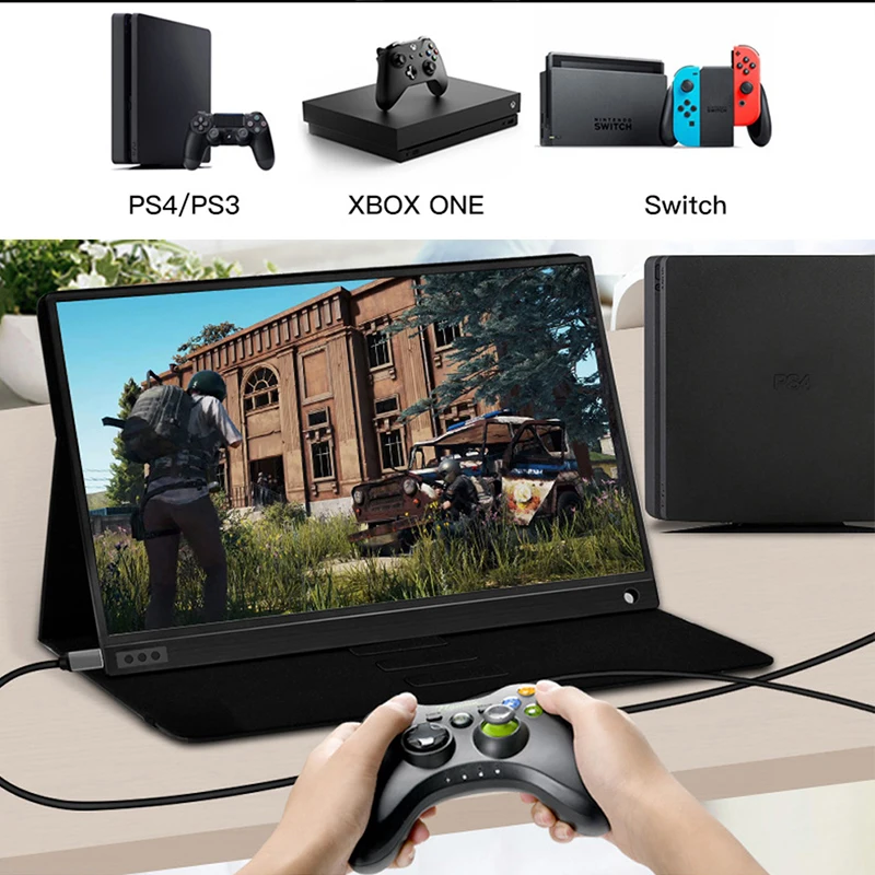 15 6 дюймовый ЖК-монитор Портативный Ультратонкий 1080P ips HD usb type C дисплей для