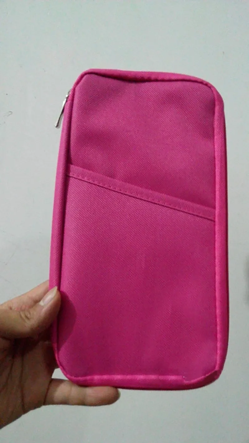 

Folder Document Bag Multi - functional long paragraph ticket holder printing card package travel passport file package Zipper