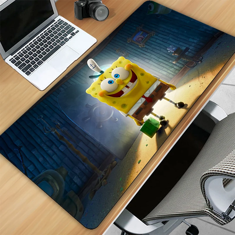

Extended Pad Mouse Large Keyboard Gaming Carpet and Kawaii Spongebobes Mousepad Speed 400x900mm Mat Mause Anime Computer Mats