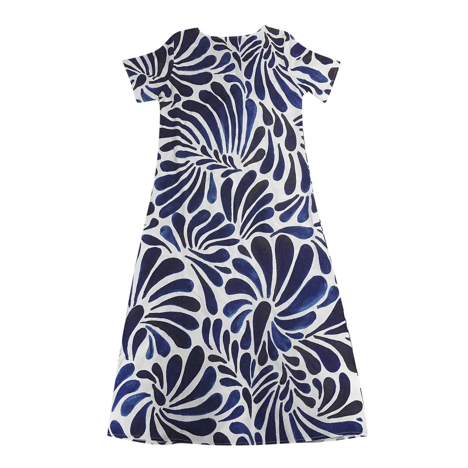 

Fashion Women's Dress Summer CasualTie-Dye Printing V-Neck Short Sleeve Dress Ladies High Waist Slim Dress vestido de mujer#35