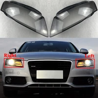 for audi a4 b8 2009 2012 car front headlight cover headlamp lampshade lampcover head lamp light covers glass lens shell caps