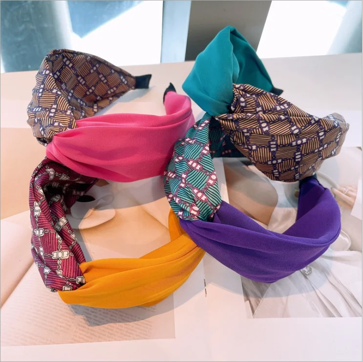 

Повязка для волос женская с цепочкой, милый темпераментный обруч с подбором цветов, простой головной убор