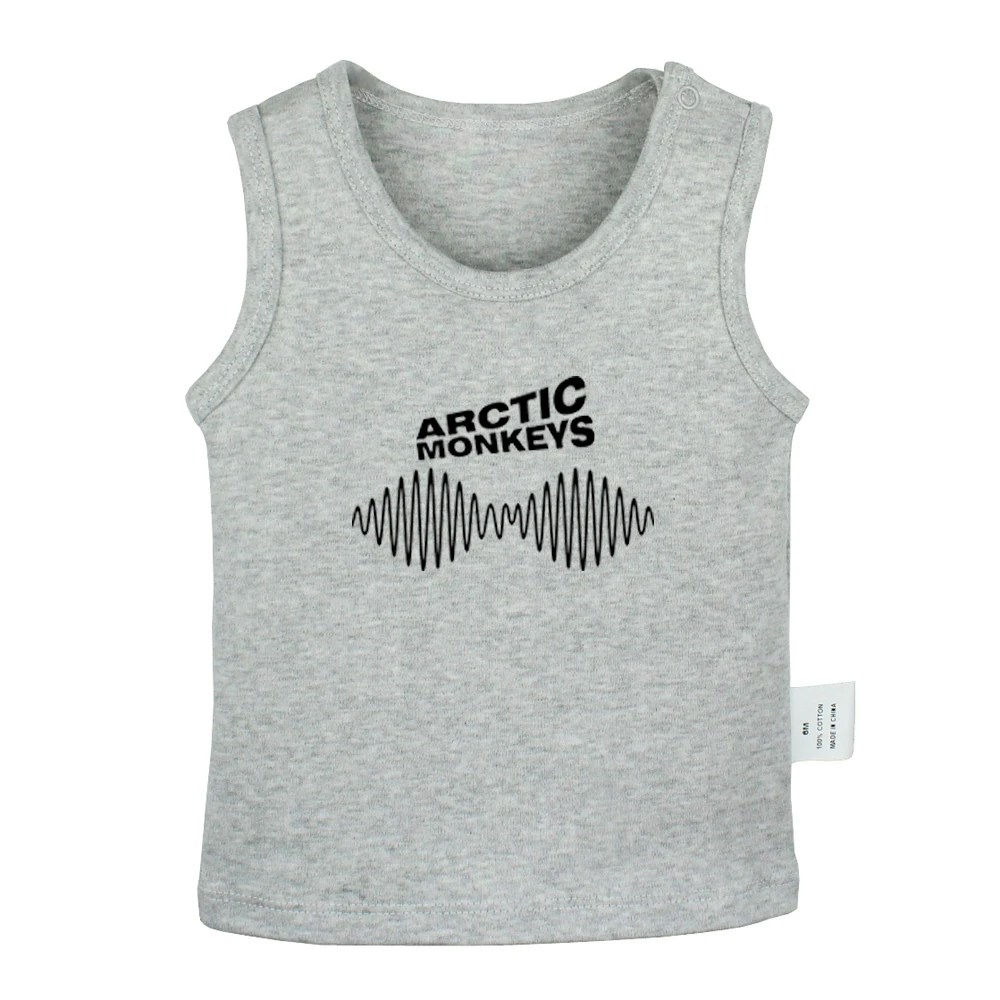 JbBabyYV047G Arctic Monkeys рок-группа Мода мышей и мужчин группа новорожденных детские майки футболки жилет для малышей хлопковая одежда для новорожденных без рукавов - Цвет: JbBabyYV047G