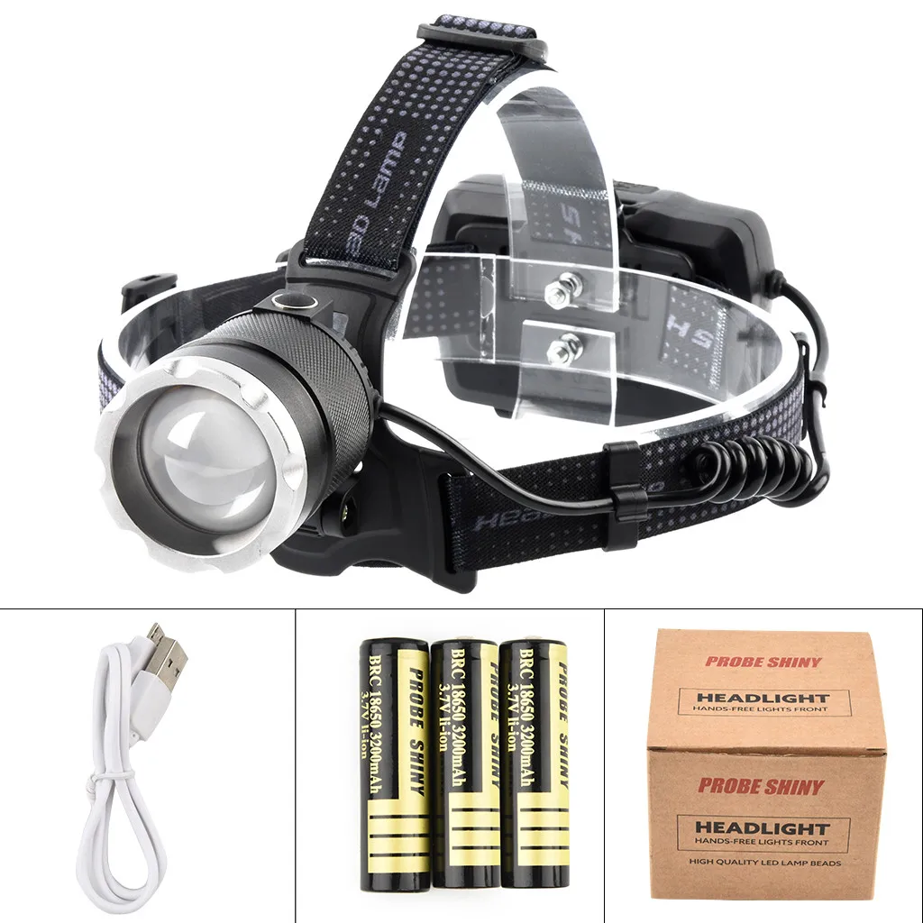 XHP50 LED Headlamp Headlight Reachargable Torch Lamp 18650 Light TG-T120 USB Direct Charge Outdoor Head | Освещение