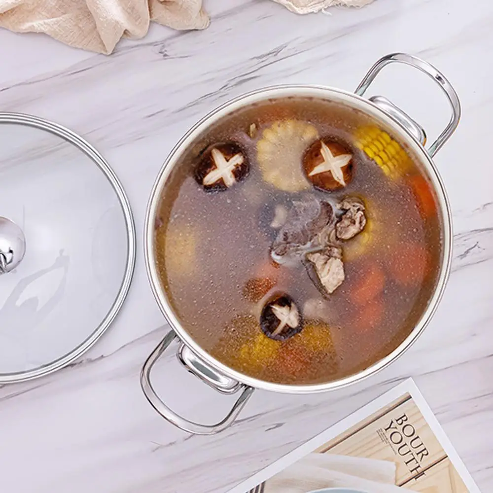 Суповый горшок в Корейском стиле эмалированный для приготовления пищи