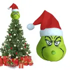 Рождественская елка Grinch, украшения для рождественской елки, Топпер, украшение, милая Рождественская плюшевая игрушка Grinch, Рождественский новый год 2022