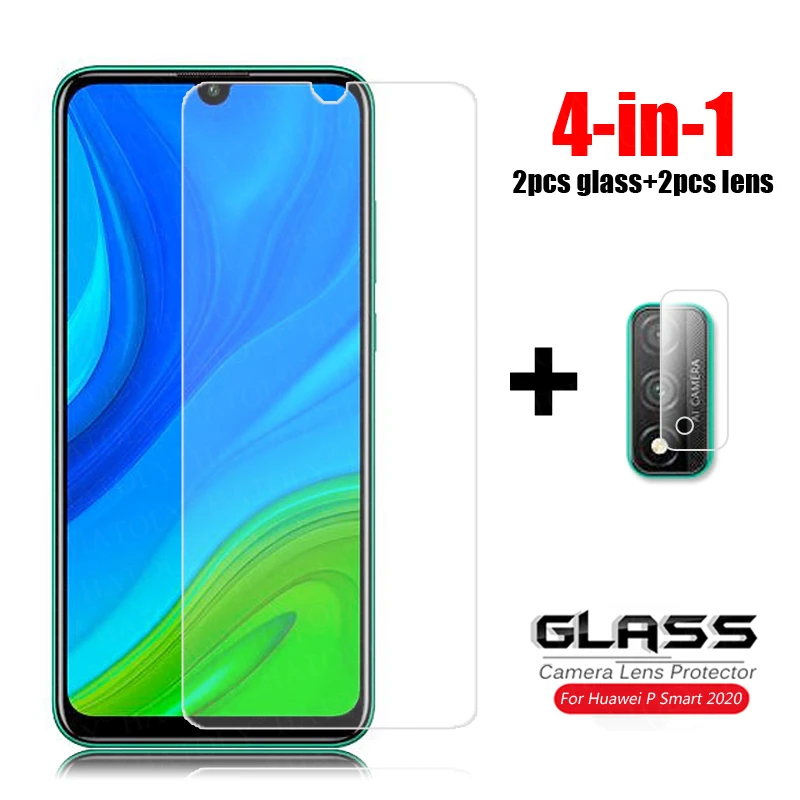 Адаптер 4 в 1 для стекло Huawei P Smart 2020 закаленное Z Pro Plus 2019 защиты заднего экрана