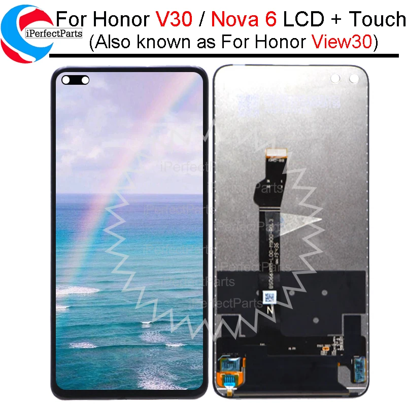 ЖК дисплей с дигитайзером для Huawei Honor V30 6 57 дюйма сенсорный экран в сборе Замена View