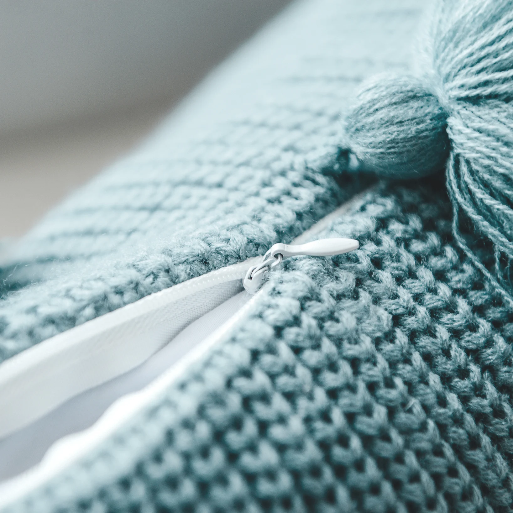 

Soft Knitted Pillow Case Cushion Cover with Tassel for Boho Home Decor Sofa Bed Nursery Room Decorative