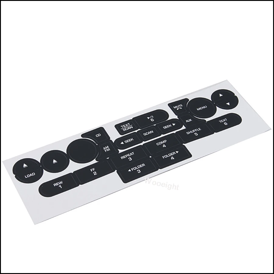 Автомобильные мультимедийные наклейки Wooeight 1 комплект кнопки для радио