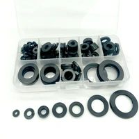 8 sizes black sealing insulation ring rubber flat washer gasket assortment kit m3 m4 m5 m6 m8 m15 m20 home improvement