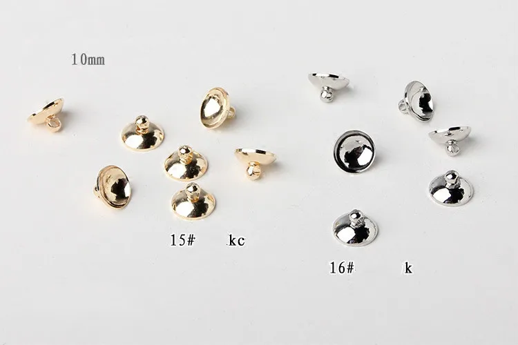 10 мм Медный позолоченный круглый колпачок кисточка висячие кольца колокольчики