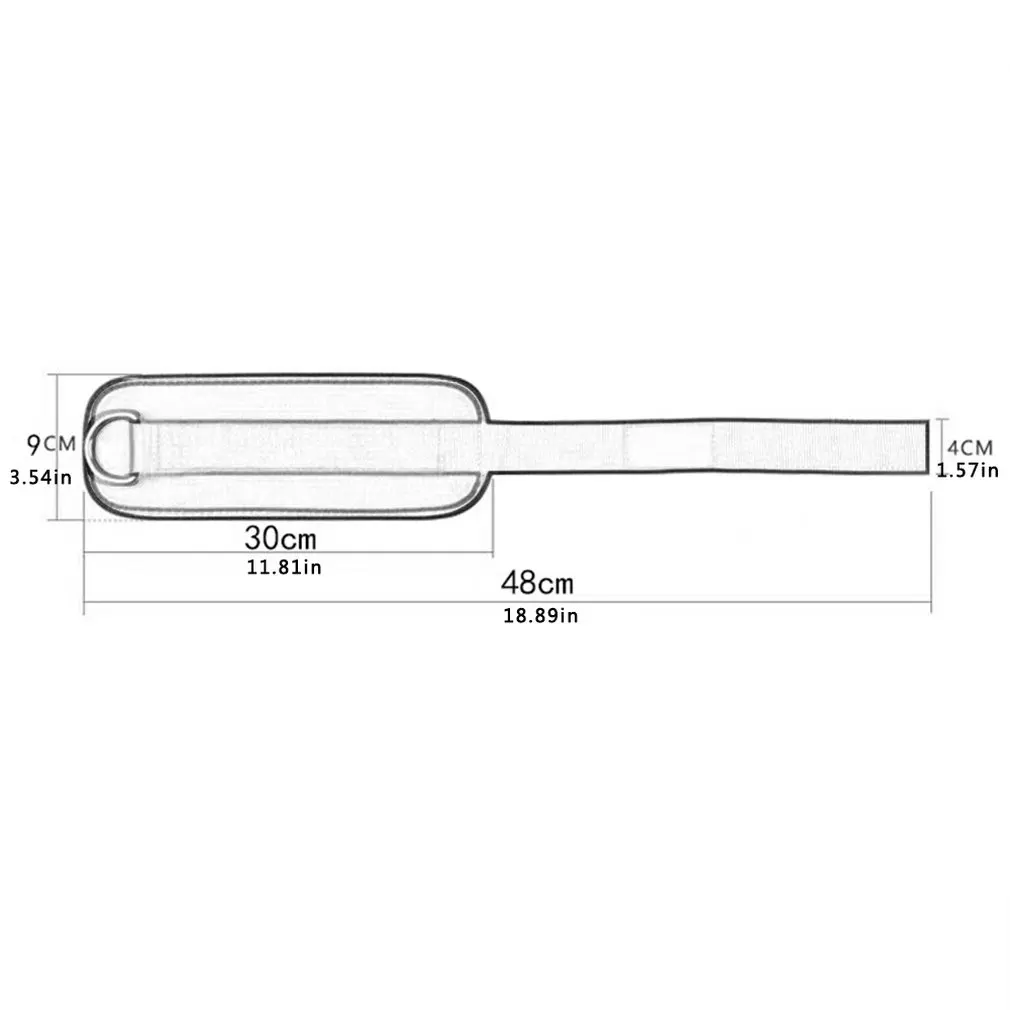 

D-ring Ankle Strap with Durable Cuffs Resistance Band Accessories for Ab,Leg & Glute Exercise Home Gym Fitness Weight Equipment