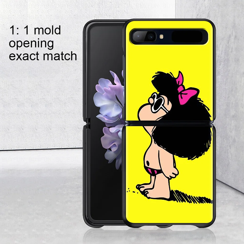smartphone case for samsung z flip 5g cover silicone shell black caso tpu capa cellphone fundas mafalda hot sale free global shipping