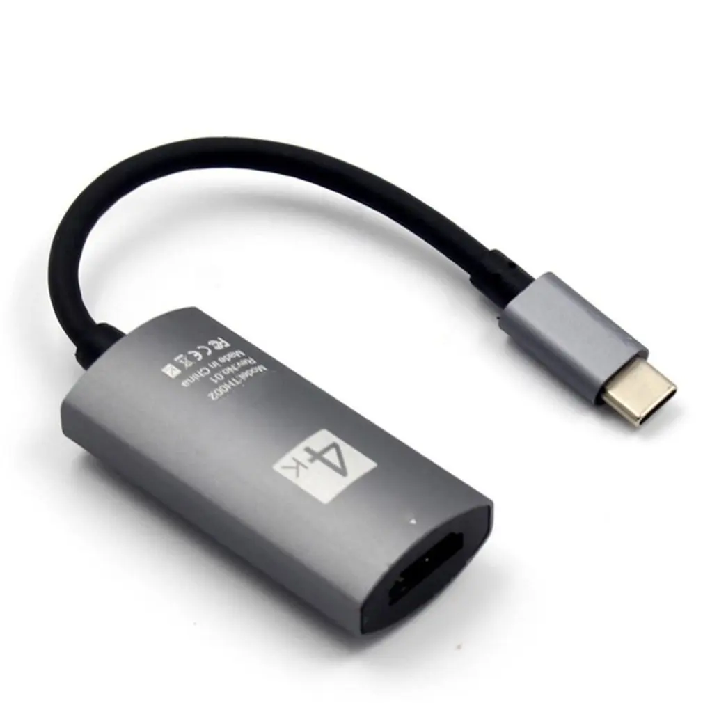 

Type C to HDMI-compatible Cable Ultra HD 4k USB 3.1 HDTV Cable Adapter Converter for MacBook Chromebook Samsung S8 S9