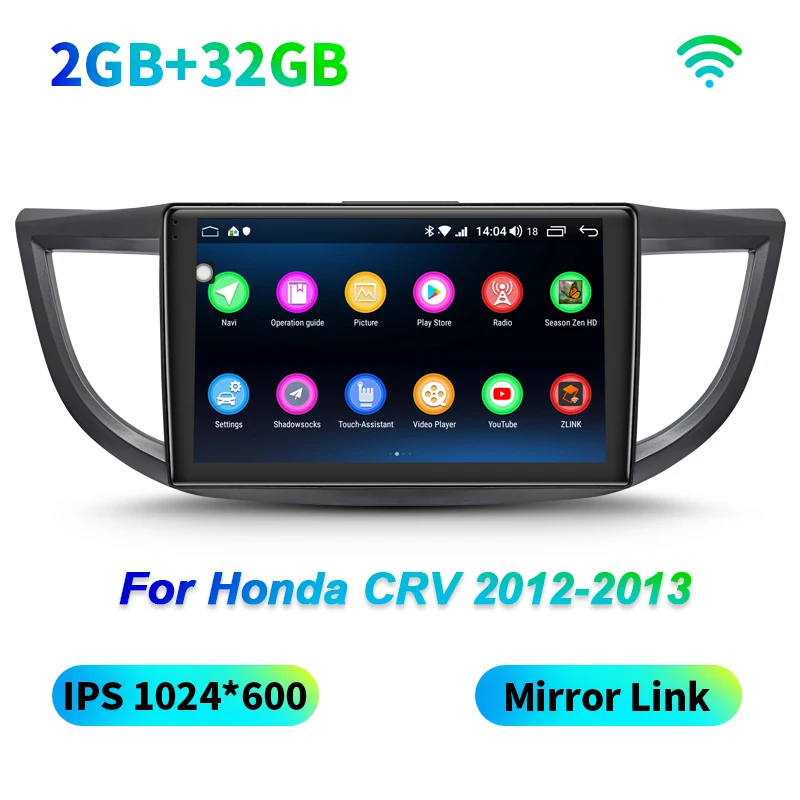 JY-HO146N43-1 JOYING1 din радио Кассетный плеер Android 8,1 Восьмиядерный Авторадио 10," автомобильный Радио для Honda CRV 2012- DSP быстрая загрузка HD аудио - Цвет: JY-HO146N43-1