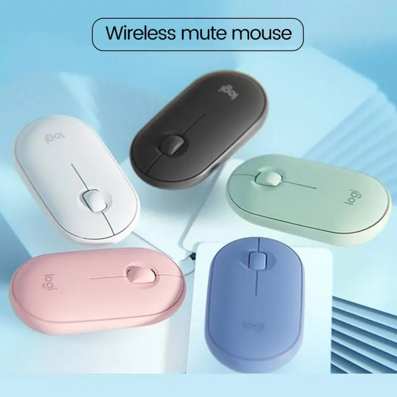 

1pc New Small Wireless Mouse For Pebble 10m Bluetooth-compatible Mute Pebble Mouse For Computer Home/office Mice Mini&Thin