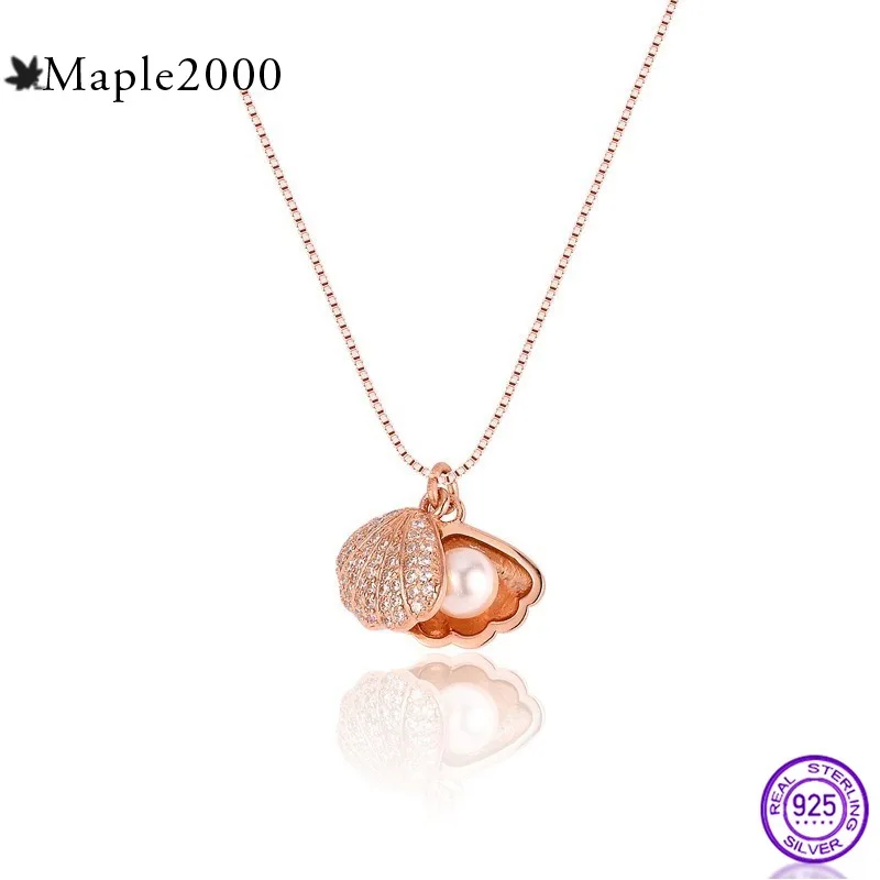 Женское ожерелье из серебра 925 пробы с натуральным пресноводным барочным