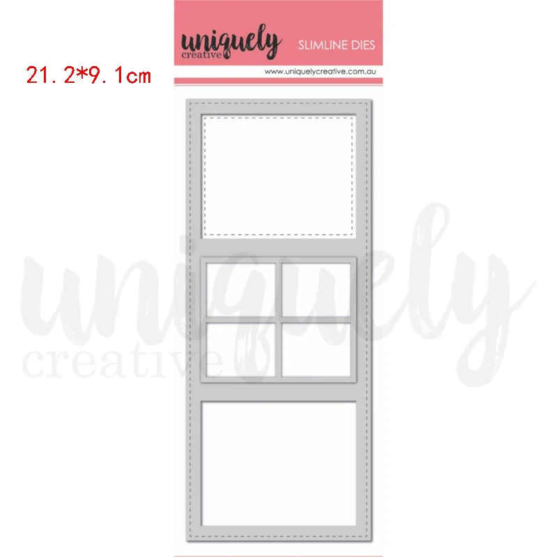 

JC 2021 New Window Rectangle Metal Cutting Dies Scrapbooking Stencil Handmade Tools Card Making Model Craft Mold Decor Dies Cut