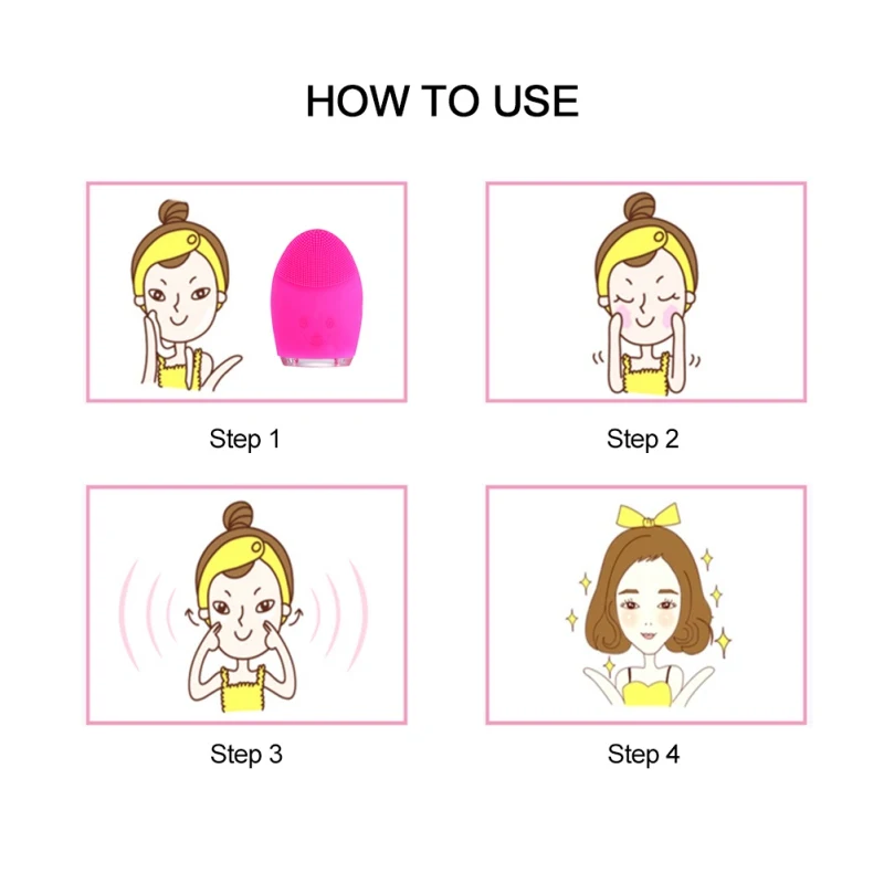 Перезаряжаемое электрическое водонепроницаемое Силиконовое устройство для