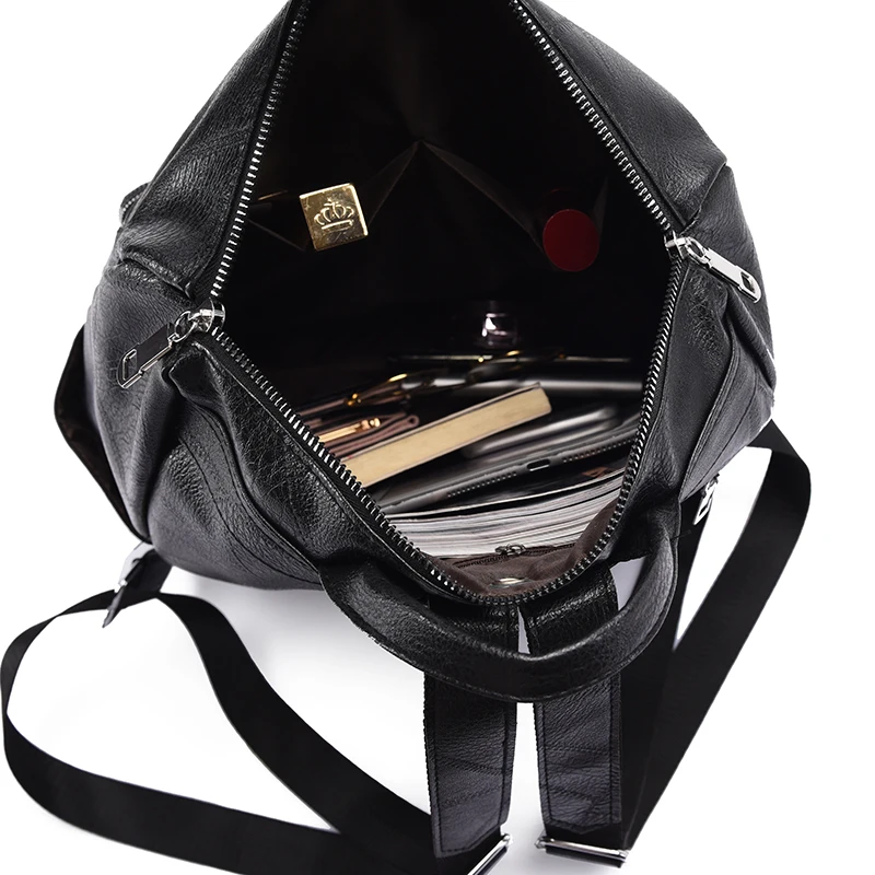 

Chic Elegant Oxford Cloth Square Backpack Classic Women All-match Shoulder Bookbag Casual Ladies Multifunctional Travel Rucksack