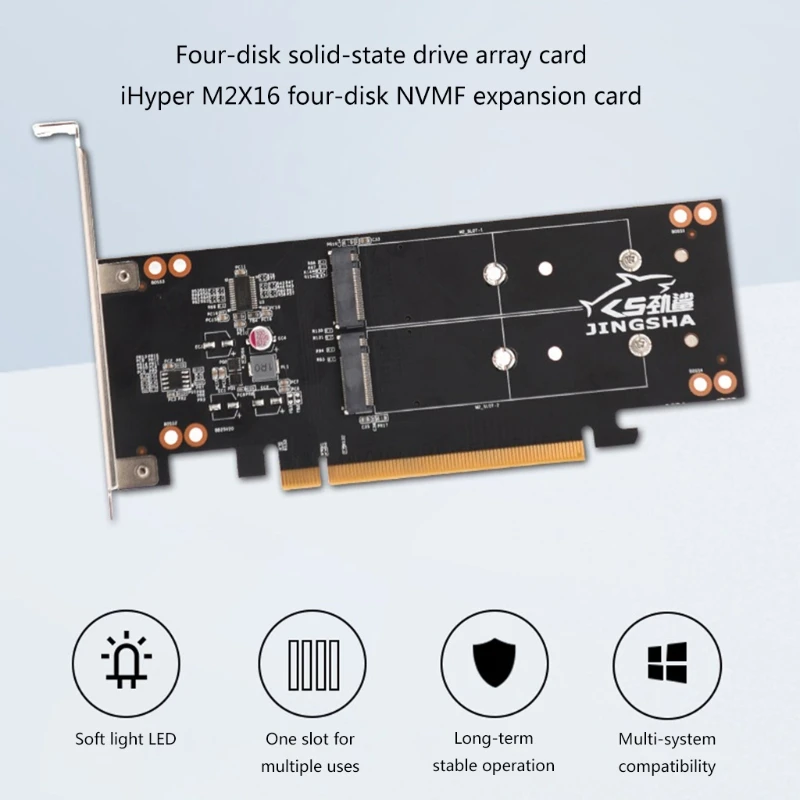 

Плата PCIe-M.2, 4-портовый контроллер PCIe, PCIe X16-M.2 NVME VROC RAID, плата расширения, поддержка порта Windows 10/8.1