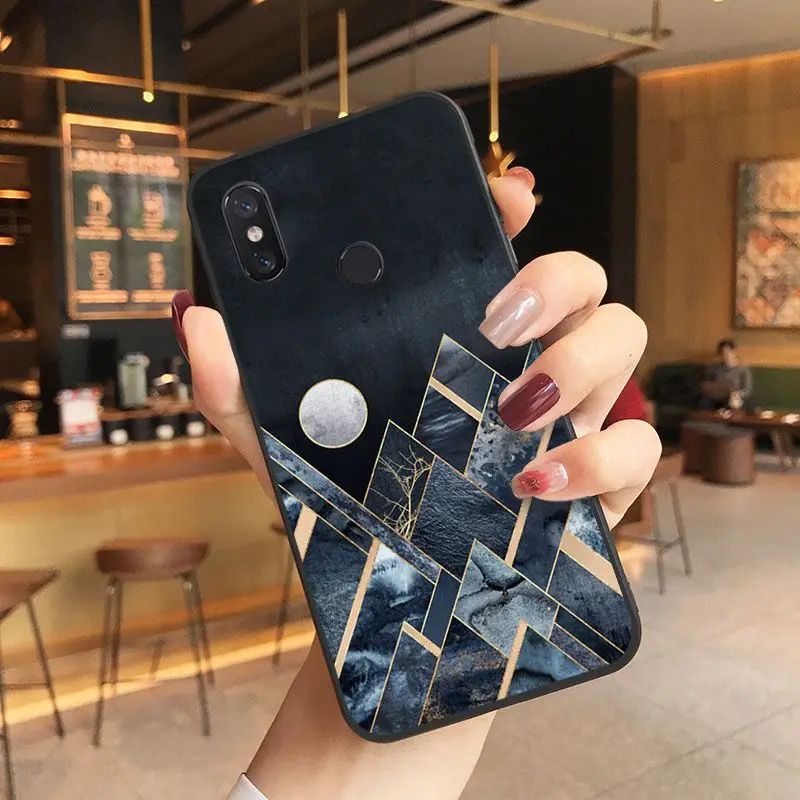 Marble pattern Photo Soft Phone Case For Xiaomi Mi MIX2 MIX2S MAX2 MAX3  F1 5 Note2 Note3 Coque Shell Coque Shell