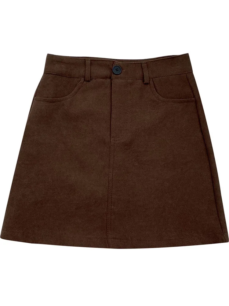 

Yeeloca Sexy Pure Color High Waist Skirt Summer 2021 New Women's Wear Versatile Mini Saias Korean Temperament A-line Skirt