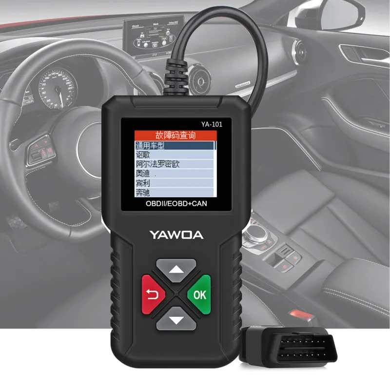 Launch YA-101 полный OBD2 сканер launch Creader профессиональный считыватель кода двигателя 101