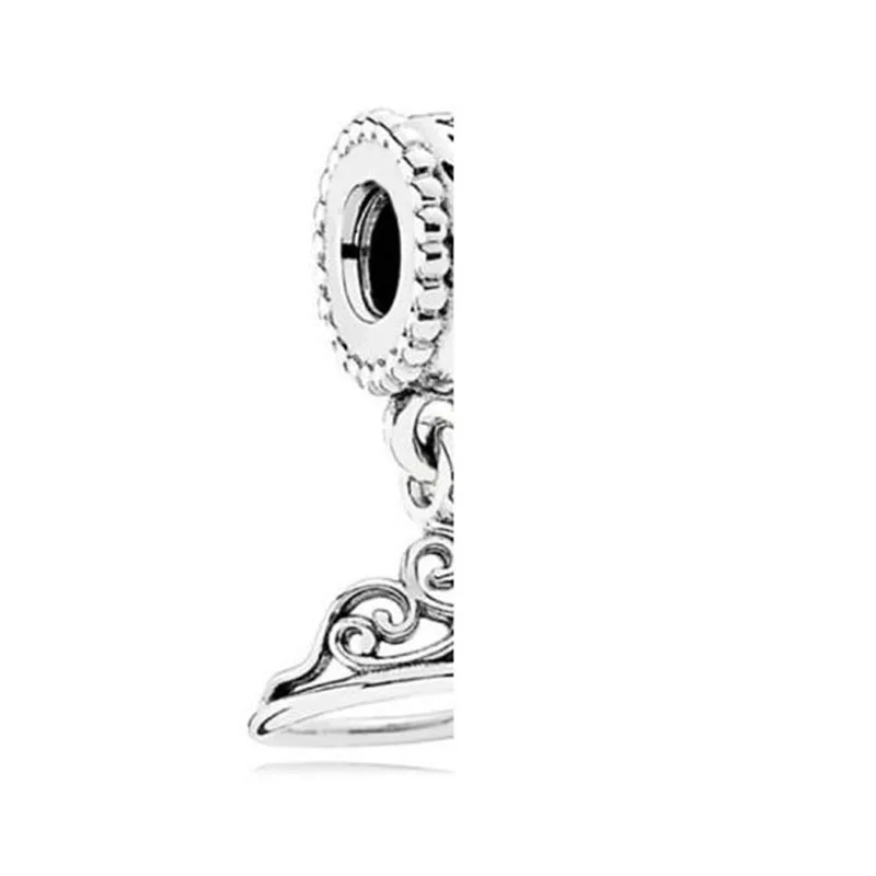 

925 Silver Vintage Jewelry Crown Pendant Charm High Quality