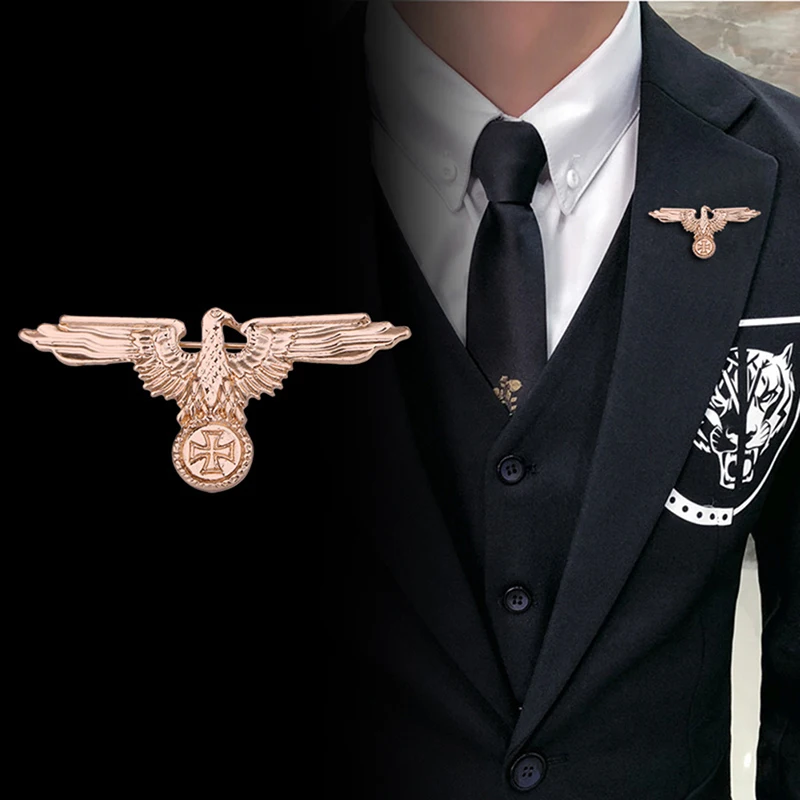 Third Reich Period German Veteran Association logo pin Cap Eagle Military Cross Pin Badge Cockade brooches | Украшения и