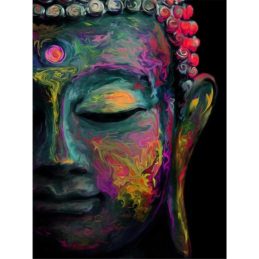 Абстрактное лицо Будды сделай сам вышивка крестиком 11CT наборы для рукоделия