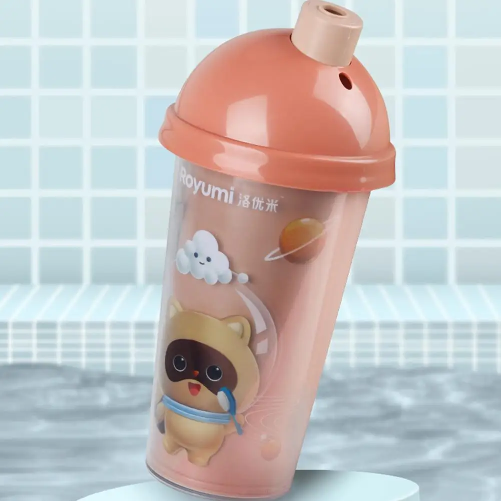 

Milk Tea Cup Bubble Machine Automatic Bubble Blower Maker Flashing Sounding for Kids Children Outdoor Indoor Party Games Toy