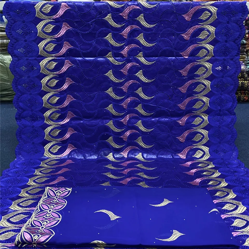 

5 ярдов, африканская богатая ткань с камнями, бусины, вышивка, кружево, богатый материал для платья, нигерийский материал с шифоновой тканью