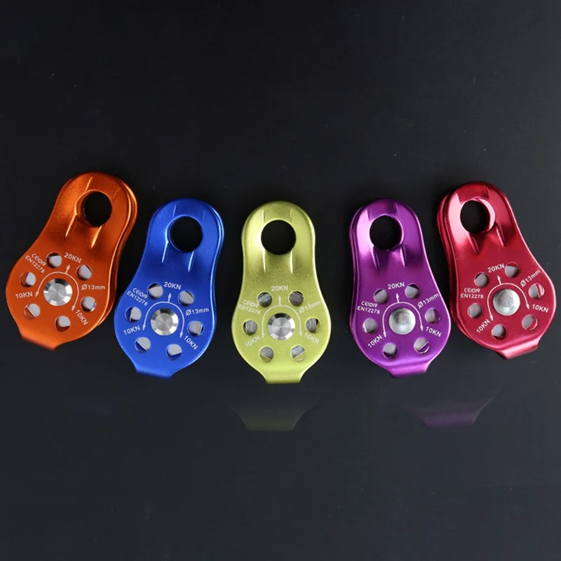 

20KN Rope Climbing Single Fixed Pulley Mountaineering Zipline Rappelling for Tree Arborist Caving Rescue Rigging Gear Equipment