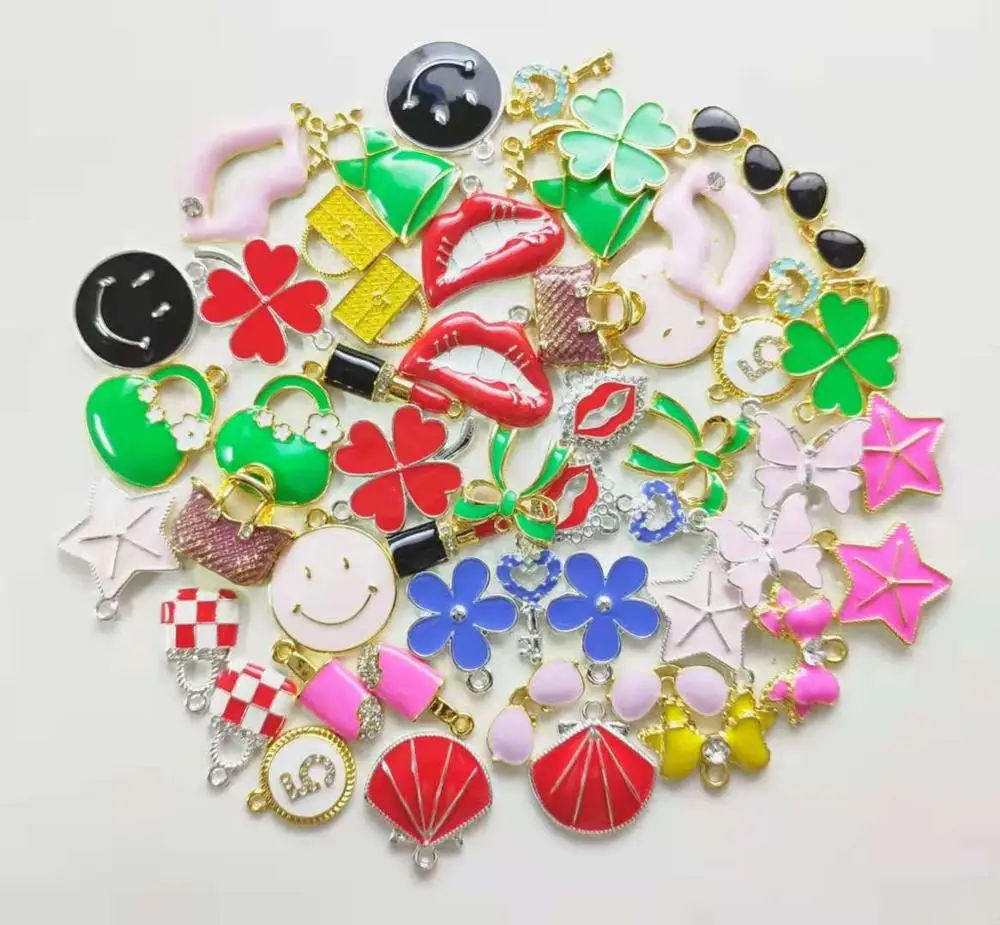 

100pcs mixed colorful charms suitable for women DIY jewelry accessories M21
