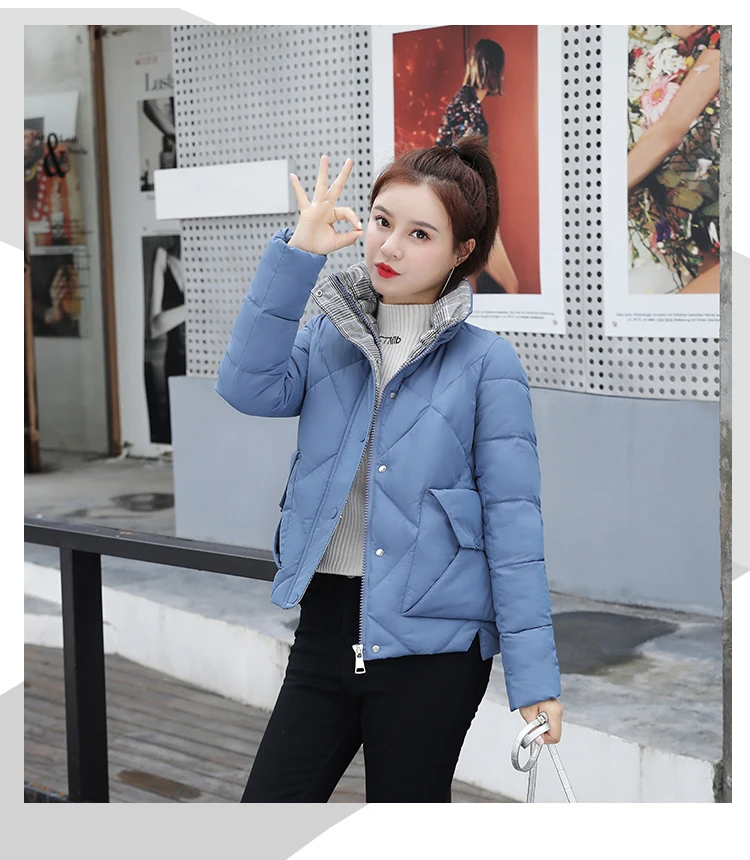 Tcyeek Winter Jacket Women Parkas Mujer Women's Down Cotton Jackets Feminine Hiver Warm Coat Fit Office Ladies Clothes 1986