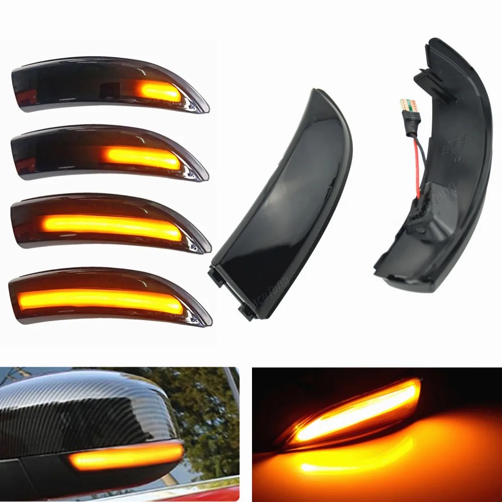 Clignotant dynamique à LED  indicateur de miroir latéral  pour Ford Fiesta Mk7 2008 – 2017 et Ford