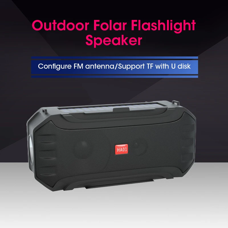 Портативная Bluetooth-колонка беспроводная басовая колонка светодиодная уличная