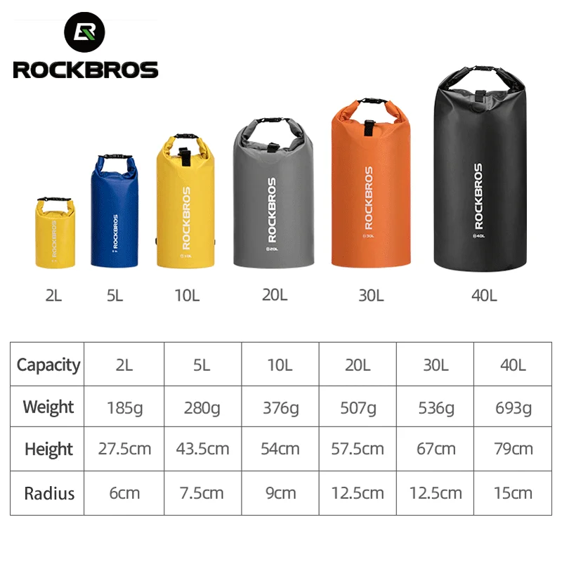 Водонепроницаемая спортивная сумка для плавания ROCKBROS легкий складной мини