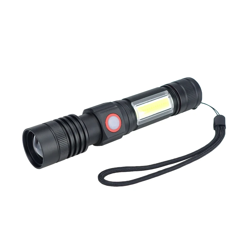 XML T6 высокой мощности Светодиодный фонарь с приближением Портативный COB Sidelight USB